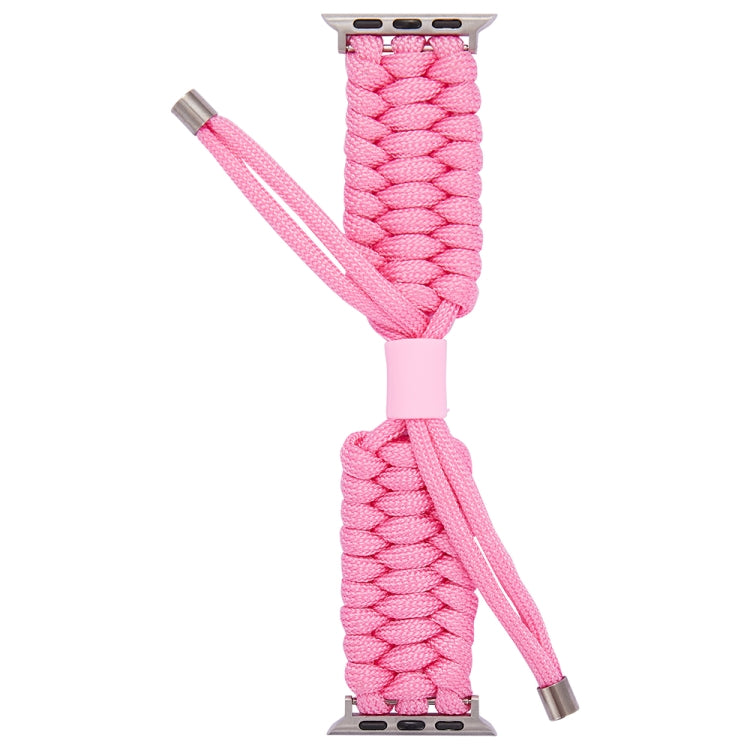 Stretch Plain Silicone Bean Watch Band For Apple Watch SE 2022 44mm(Light Pink) by bashfashion