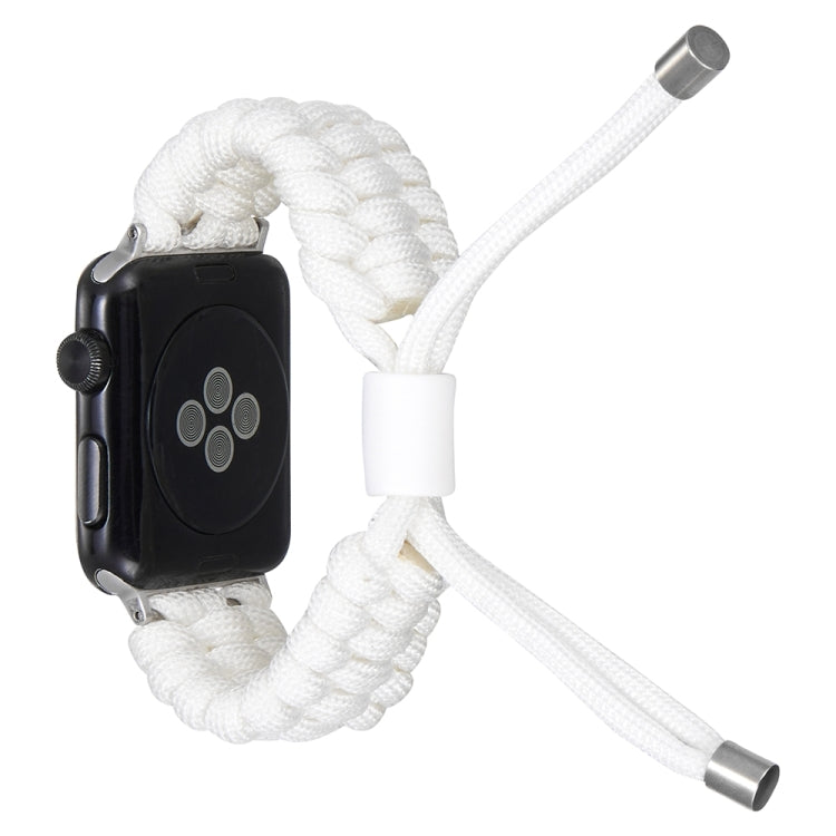 Stretch Plain Silicone Bean Watch Band For Apple Watch Ultra 2 49mm(White) by bashfashion