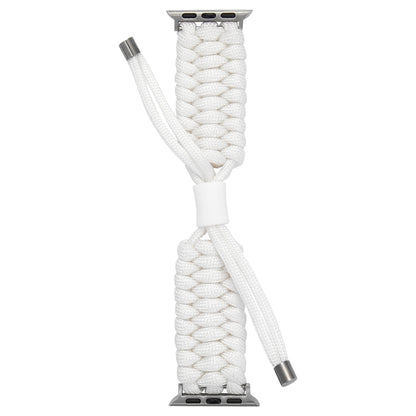 Stretch Plain Silicone Bean Watch Band For Apple Watch Ultra 2 49mm(White) by bashfashion