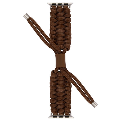 Stretch Plain Silicone Bean Watch Band For Apple Watch Ultra 2 49mm(Coffee Brown) by bashfashion