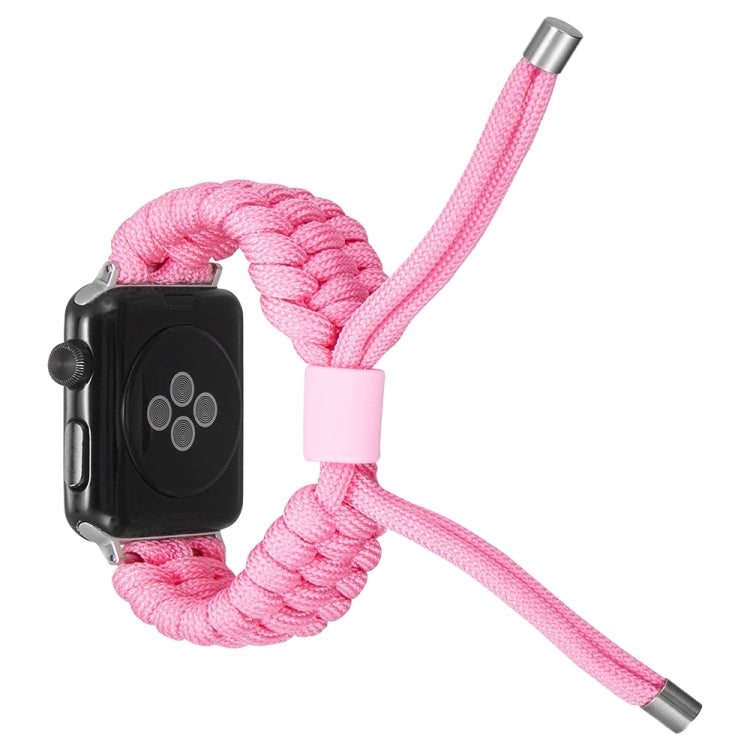 Stretch Plain Silicone Bean Watch Band For Apple Watch 9 45mm(Light Pink) by bashfashion