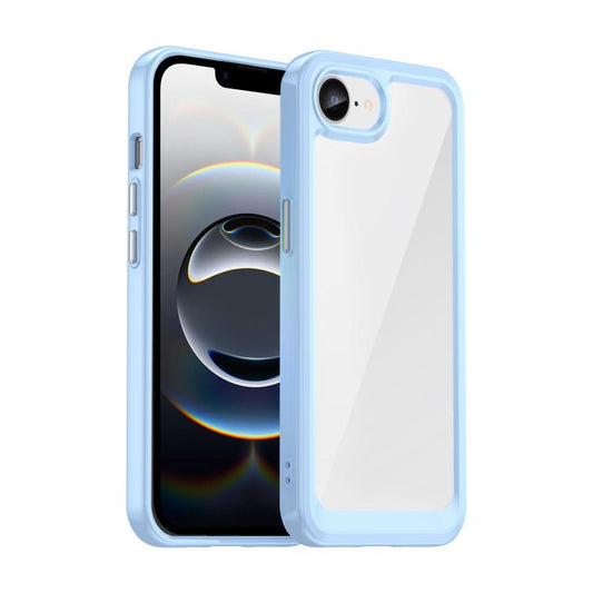 For iPhone 16e Colorful Series Acrylic + TPU Phone Case(Blue) by bashfashion