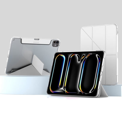 For iPad Pro 13 2025 / 2024 Mutural Deformation Stand Smart Leather Tablet Case(Grey) by Mutural