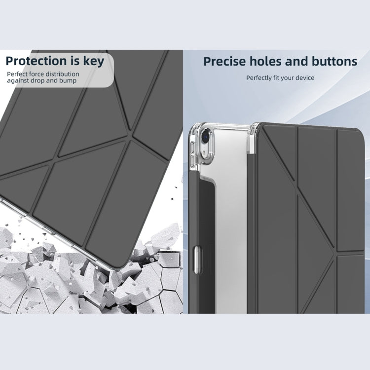 For iPad Pro 13 2025 / 2024 Mutural Deformation Stand Smart Leather Tablet Case(Grey) by Mutural