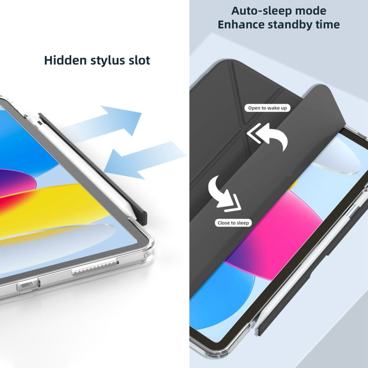 For iPad Air 13 2025 / 2024 Mutural Deformation Stand Smart Leather Tablet Case(Pink) by Mutural