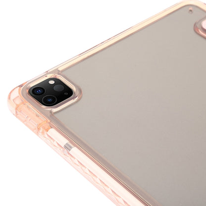 For iPad Pro 13 2025 / 2024 Clear Acrylic 3-Fold Leather Tablet Case(Dark Green) by bashfashion