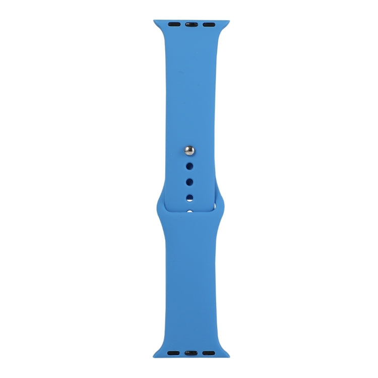 For Apple Watch Series 9&8&7 41mm / SE 3&SE 2&6&SE&5&4 40mm / 3&2&1 38mm Silicone Watch Band, Short Section (female)(Wave Color) by bashfashion