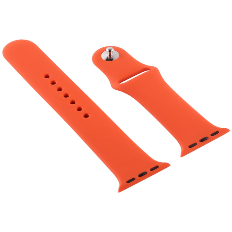 For Apple Watch Series 9&8&7 41mm / SE 3&SE 2&6&SE&5&4 40mm / 3&2&1 38mm Silicone Watch Band, Short Section (female)(Wave Color) by bashfashion