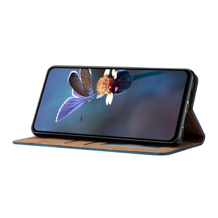 For iPhone 16e Seven Butterflies Embossed Leather Phone Case(Blue) by bashfashion