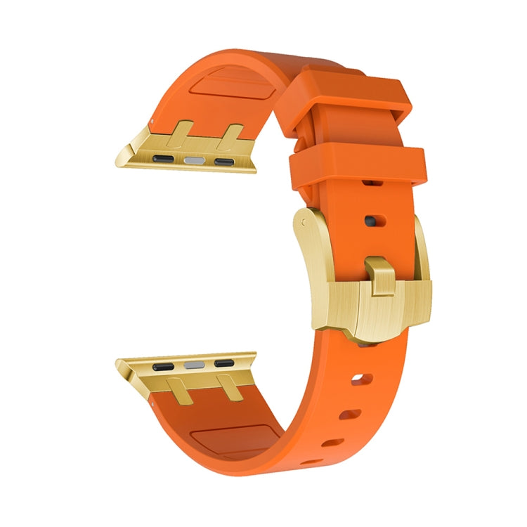 AP Silicone Watch Band For Apple Watch Ultra 49mm(Gold Orange) by bashfashion