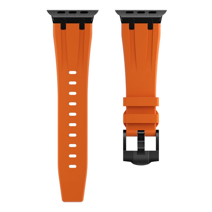 AP Silicone Watch Band For Apple Watch 7 41mm(Black Orange) by bashfashion