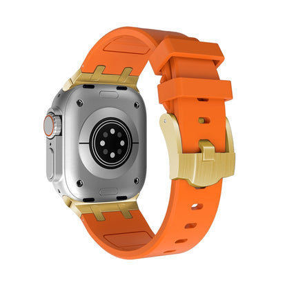 AP Silicone Watch Band For Apple Watch SE 44mm(Gold Orange) by bashfashion