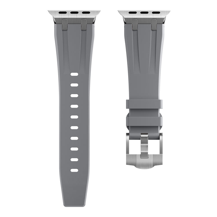 AP Silicone Watch Band For Apple Watch SE 44mm(Silver Grey) by bashfashion