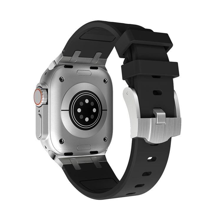 AP Silicone Watch Band For Apple Watch 2 38mm(Silver Black) by bashfashion