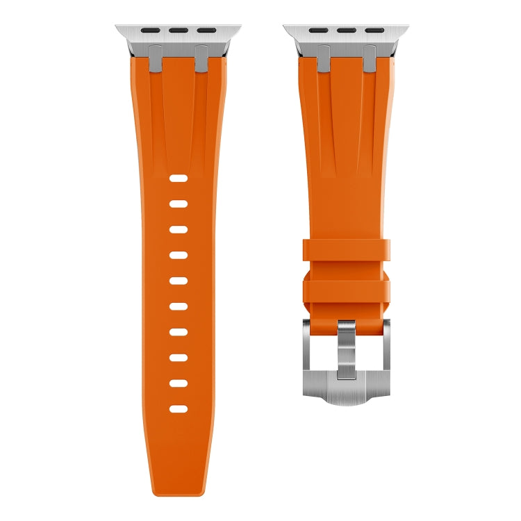 AP Silicone Watch Band For Apple Watch 42mm(Silver Orange) by bashfashion
