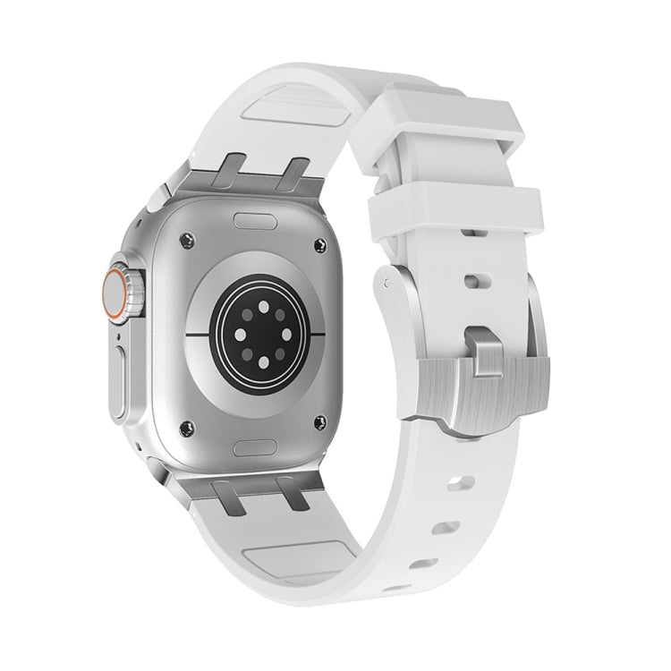 AP Silicone Watch Band For Apple Watch SE 2023 40mm(Silver White) by bashfashion