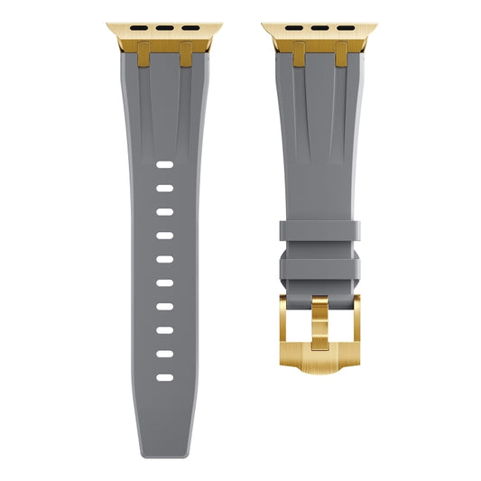 AP Silicone Watch Band For Apple Watch Series 10 42mm(Gold Grey) by bashfashion