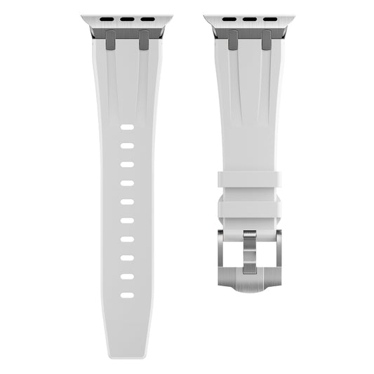 AP Silicone Watch Band For Apple Watch Series 10 46mm(Silver White) by bashfashion