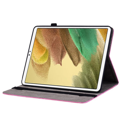 For Samsung Galaxy A7 Lite T220 / T225 Butterfly Rose Embossed Leather Tablet Case(Rose Red) by bashfashion