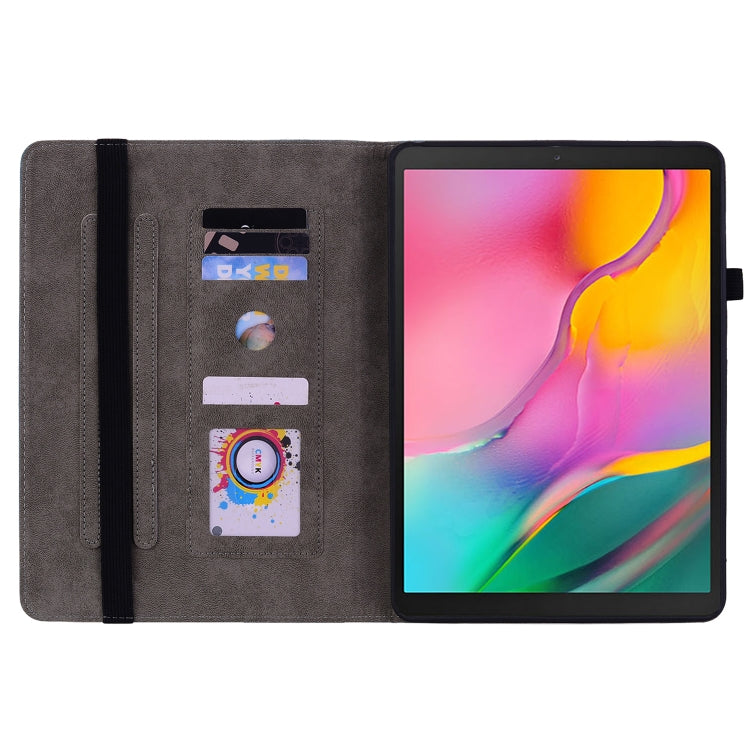 For Samsung Galaxy Tab A 10.1 2019 T510 Butterfly Rose Embossed Leather Tablet Case(Pink) by bashfashion