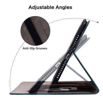 For Samsung Galaxy Tab S2 9.7 T810 T815 Butterfly Rose Embossed Leather Tablet Case(Dark Blue) by bashfashion