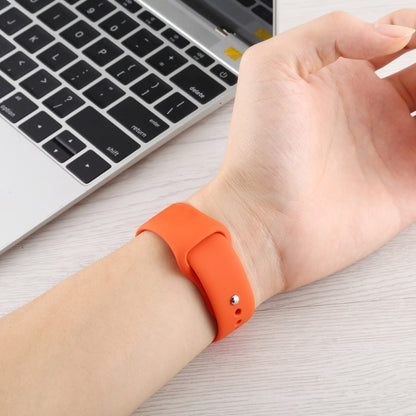 For Apple Watch Ultra 49mm&Watch Ultra 2 49mm / Series 9&8&7 45mm / SE 3&SE 2&6&SE&5&4 44mm / 3&2&1 42mm Silicone Watch Band, Short Section (female)(Black) by bashfashion