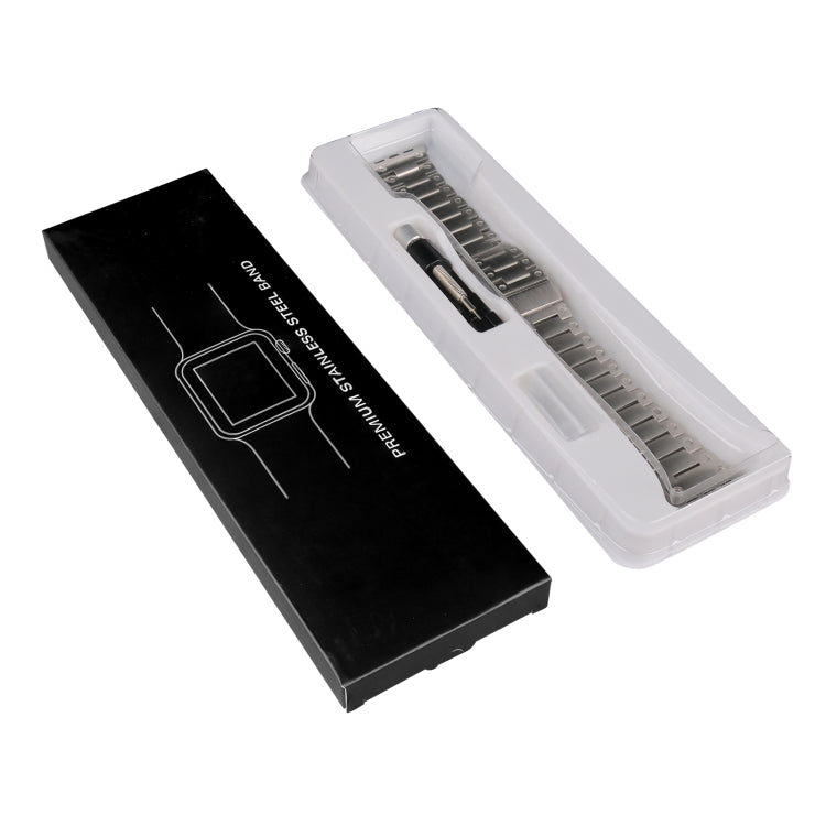 Double Rows Metal Watch Band For Apple Watch 38mm(Titanium) by bashfashion