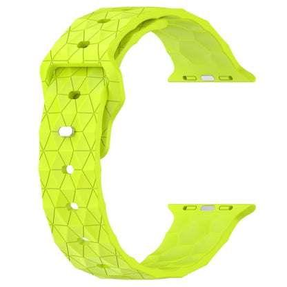 Football Texture Silicone Watch Band For Apple Watch Ultra 2 49mm(Limes Green) by bashfashion
