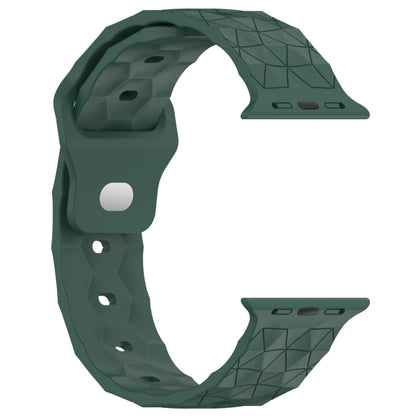 Football Texture Silicone Watch Band For Apple Watch Ultra 2 49mm(Pine Green) by bashfashion