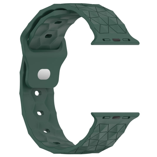 Football Texture Silicone Watch Band For Apple Watch Ultra 2 49mm(Pine Green) by bashfashion