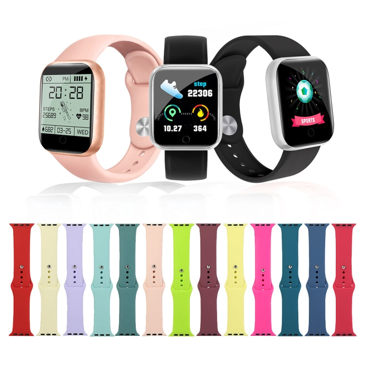 For Apple Watch Ultra 49mm&Watch Ultra 2 49mm / Series 9&8&7 45mm / SE 3&SE 2&6&SE&5&4 44mm / 3&2&1 42mm Silicone Watch Band, Short Section (Female)(Light Purple) by bashfashion