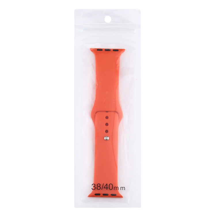 For Apple Watch Series 9&8&7 41mm / SE 3&SE 2&6&SE&5&4 40mm / 3&2&1 38mm Silicone Watch Band, Short Section (Female)(Deep Sapphire) by bashfashion