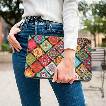 For iPad mini 6 / mini 2024 Painted Leather Smart Tablet Case(Ethnic Style) by bashfashion