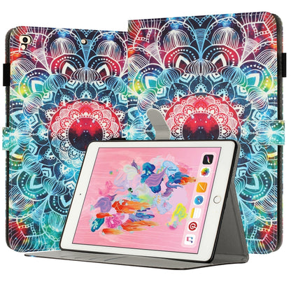 For iPad Air / Air 2 / 9.7 2017 / 2018 Painted Leather Smart Tablet Case(Mandalas) by bashfashion