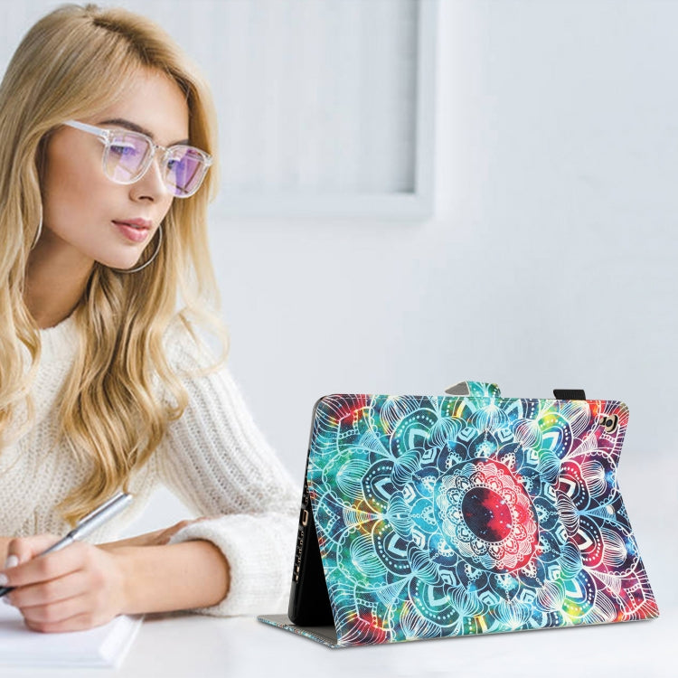 For iPad Air / Air 2 / 9.7 2017 / 2018 Painted Leather Smart Tablet Case(Mandalas) by bashfashion
