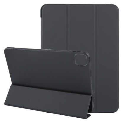 For iPad Pro 11 2025 / 2024 GEBEI 3-folding Holder Shockproof Flip Leather Tablet Case(Black) by GEBEI