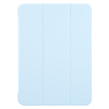 For iPad Pro 11 2025 / 2024 GEBEI 3-folding Holder Shockproof Flip Leather Tablet Case(Sky Blue) by GEBEI