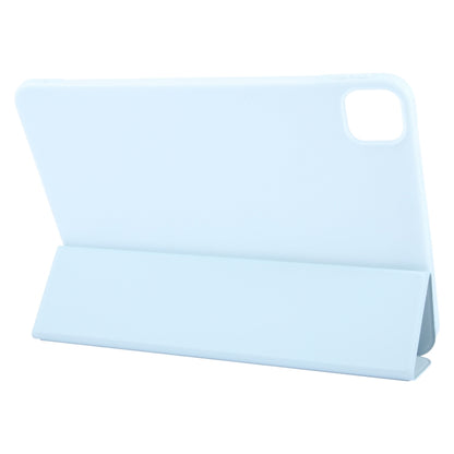 For iPad Pro 11 2025 / 2024 GEBEI 3-folding Holder Shockproof Flip Leather Tablet Case(Sky Blue) by GEBEI
