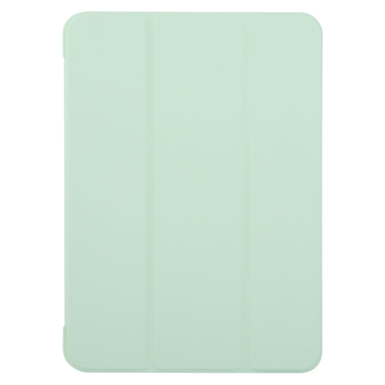 For iPad Pro 11 2025 / 2024 GEBEI 3-folding Holder Shockproof Flip Leather Tablet Case(Green) by GEBEI
