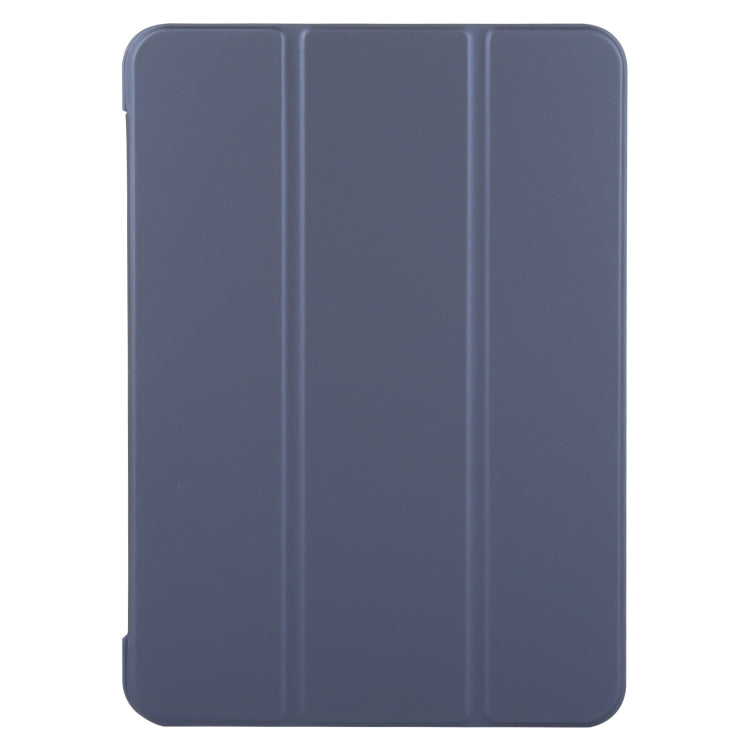 For iPad Air 13 2025 / 2024 GEBEI 3-folding Holder Shockproof Flip Leather Tablet Case(Dark Blue) by GEBEI