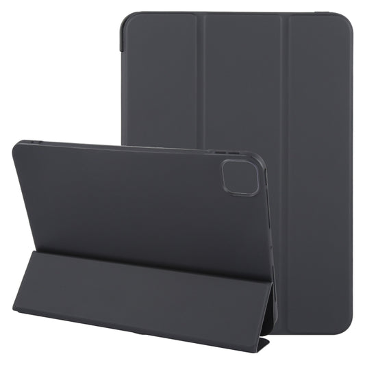 For iPad Pro 13 2025 / 2024 GEBEI 3-folding Holder Shockproof Flip Leather Tablet Case(Black) by GEBEI