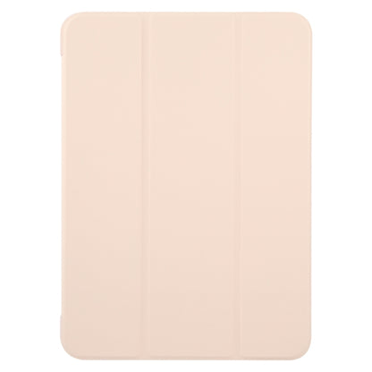 For iPad Pro 13 2025 / 2024 GEBEI 3-folding Holder Shockproof Flip Leather Tablet Case(Pink) by GEBEI