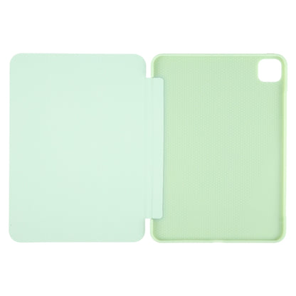 For iPad Pro 13 2025 / 2024 GEBEI 3-folding Holder Shockproof Flip Leather Tablet Case(Green) by GEBEI