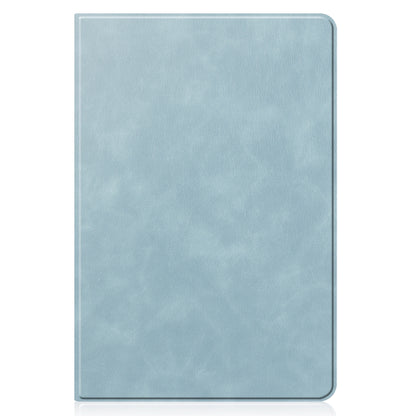 For Samsung Galaxy Tab S6 Lite P610 / P615 Cowhide Texture TPU Tablet Horizontal Flip Leather Case with Holder & Sleep / Wake-Up Function & Pen Slot(Sky Blue) by bashfashion
