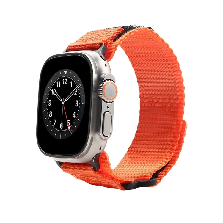 Nylon Two Section Watch Band For Apple Watch SE 2023 40mm(Orange) by bashfashion