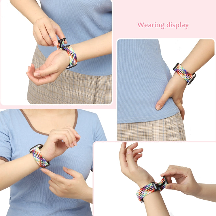 Magnetic Fold Clasp Woven Watch Band For Apple Watch Ultra 49mm(Grey) by bashfashion