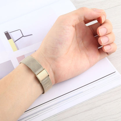 For Apple Watch Ultra 49mm&Watch Ultra 2 49mm / Series 9&8&7 45mm / SE 3&SE 2&6&SE&5&4 44mm / 3&2&1 42mm Milanese Stainless Steel Watch Band(Vintage Gold) by bashfashion