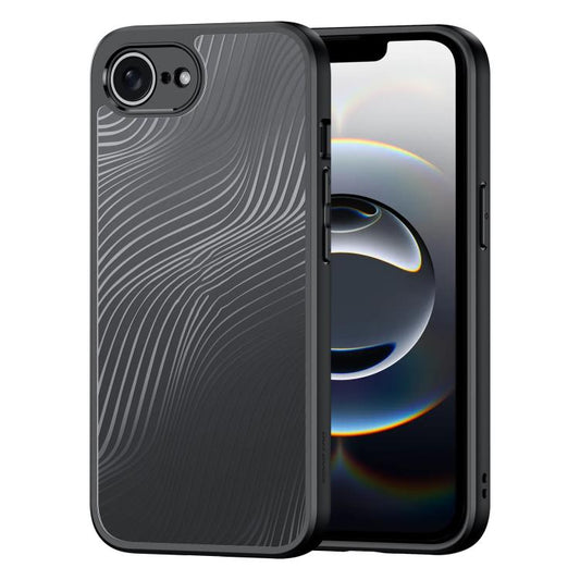 For iPhone 16e DUX DUCIS Aimo Series Frosted Feel Phone Case(Black) by DUX DUCIS