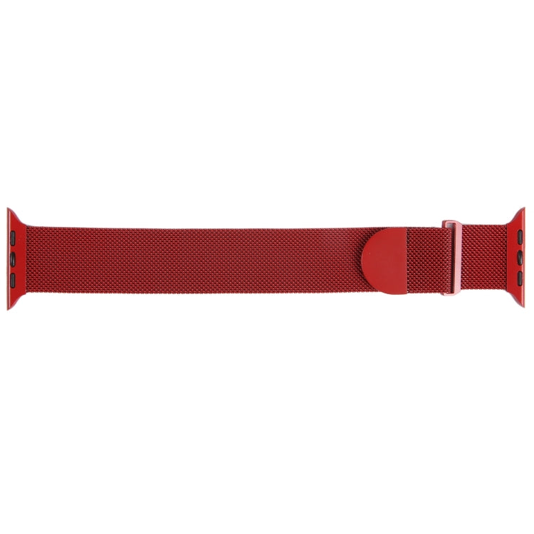 For Apple Watch Ultra 49mm Milanese Metal Magnetic Watch Band(Red) by bashfashion