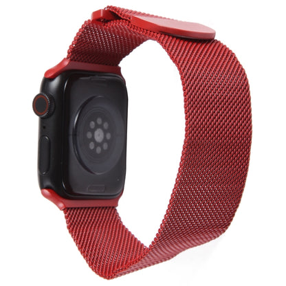 For Apple Watch Ultra 49mm Milanese Metal Magnetic Watch Band(Red) by bashfashion